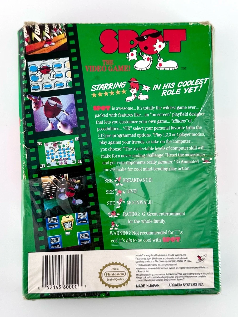 Spot: The Video Game Nintendo NES Cartridge with Original Box Retro